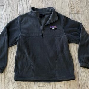 NYU fuzzy & warm charcoal pullover